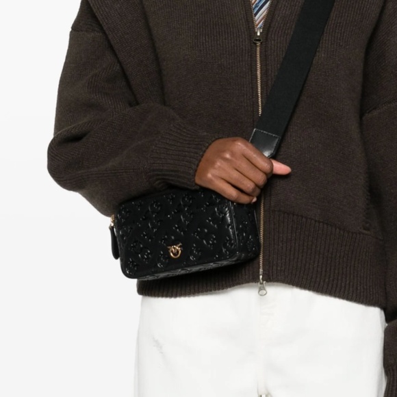 PINKO mini logo-debossed cross body bag - Picture 2 of 5